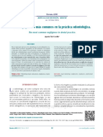 Las Negligencias Más Comunes en La Práctica Odontológica.: The Most Common Negligence in Dental Practice