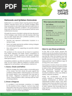 Maths Games 2020 Resource Kit 1 Teaching Problem Solving: Rationale and Syllabus Outcomes