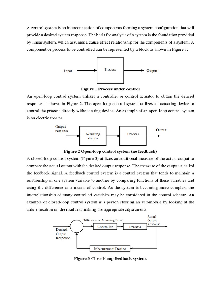 Figure 1 Process Under Control | PDF | Control Theory | Control System