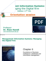 Managing The Digital Firm: Orientation Session