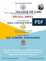 B.M.S. College of Law: Ipr Cell, BMSCL