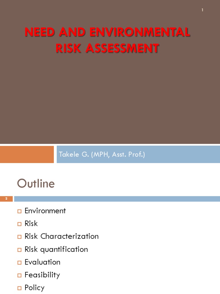 Need and Evt Assessment | PDF | Risk | Natural Environment