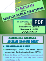 11-14 - Matek - Matematika Keuangan - Aplikasi Ekonomi Dari Deret