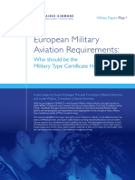 European Military Aviation Requirements:: Who Should Be The Military Type Certificate Holder?