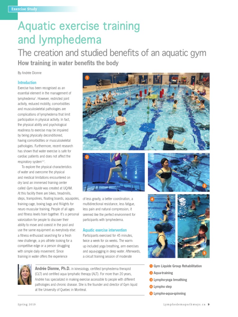 Aquatic Exercise Training and Lymphedema PDF Health Sciences