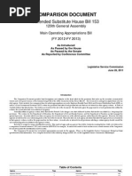 Ohio Budget Comparison Document