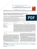 Thermal Vibrational and Gravitational Analysis of A Hybrid Aqueous Q1