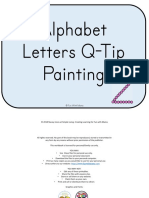 Alphabet Letter Q Tip Painting Color Pack