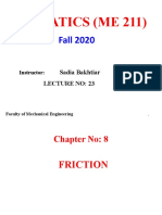 Statics (Me 211) : Fall 2020