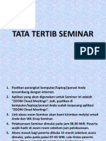 Tata Tertib Seminar