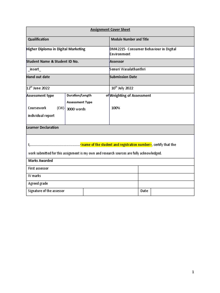 Digital Consumer Behavior Analysis Report | PDF | Marketing | Customer ...
