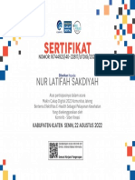 Nur Latifah Sakdiyah: NOMOR: 16744923/40-22817/LITDIG/2022