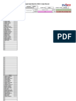 Input Data Sheet For SHS E-Class Record: Learners' Names