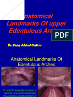 Anatomical Landmarks of Upper Edentulous Arches: Dr. Enas Abdul-Sattar