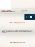 Module On Legal Citation For LEGWRI