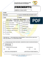 Licença maternidade e outros benefícios solicitados por funcionária da Secretaria de Educação