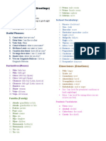 Spanish Vocabularies 1