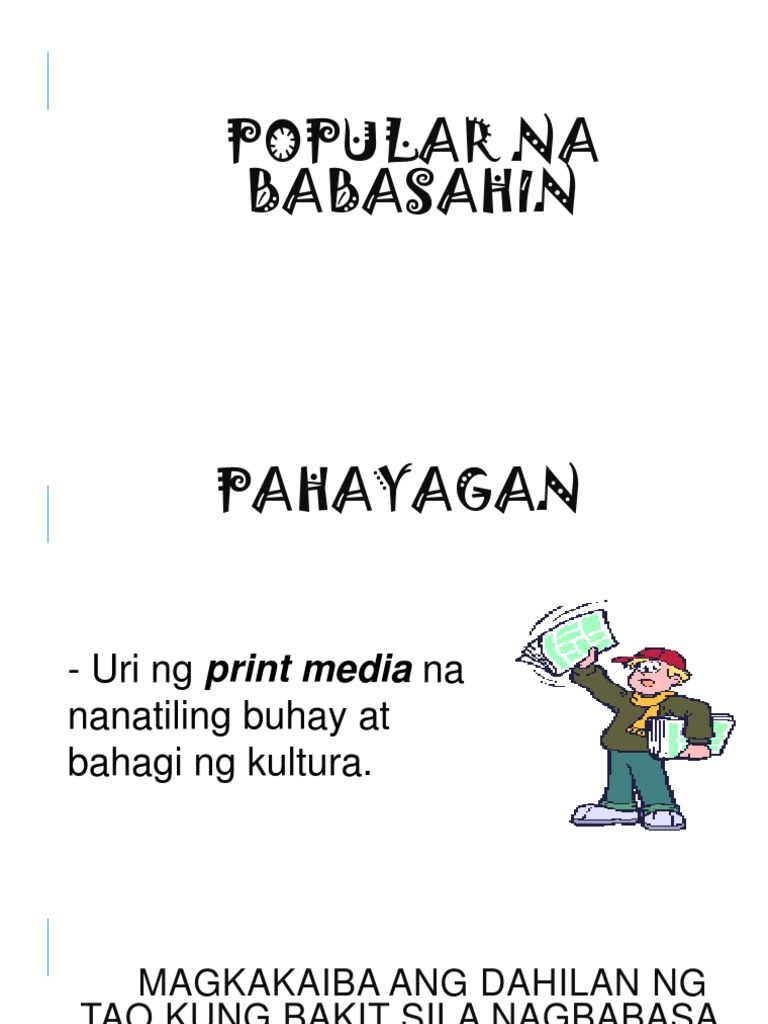 Mga Babasashin | PDF