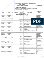 Time Table 2022april