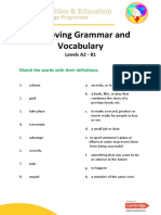 Grammar and Vocabulary - Text Completion - READING Among Us - A2 - B1 Levels