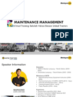 Maintenance Management For SV UT 2021