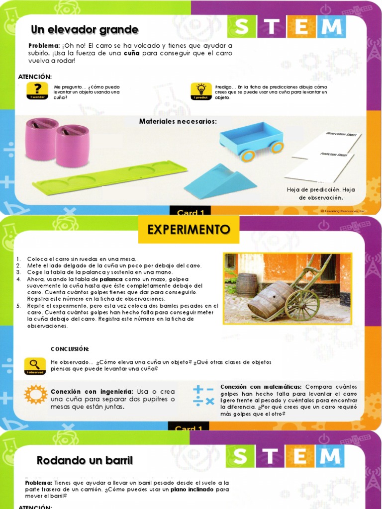 Maquinas Simples Stem Pdf Palanca Tornillo