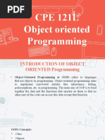 Lesson 1 Introduction To Object Oriented Programming