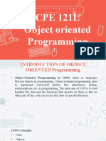 Lesson 1 Introduction To Object Oriented Programming