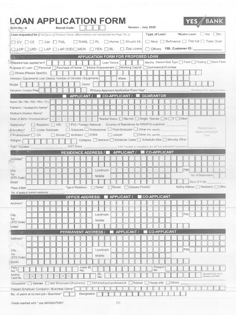 Application Forms New PDF