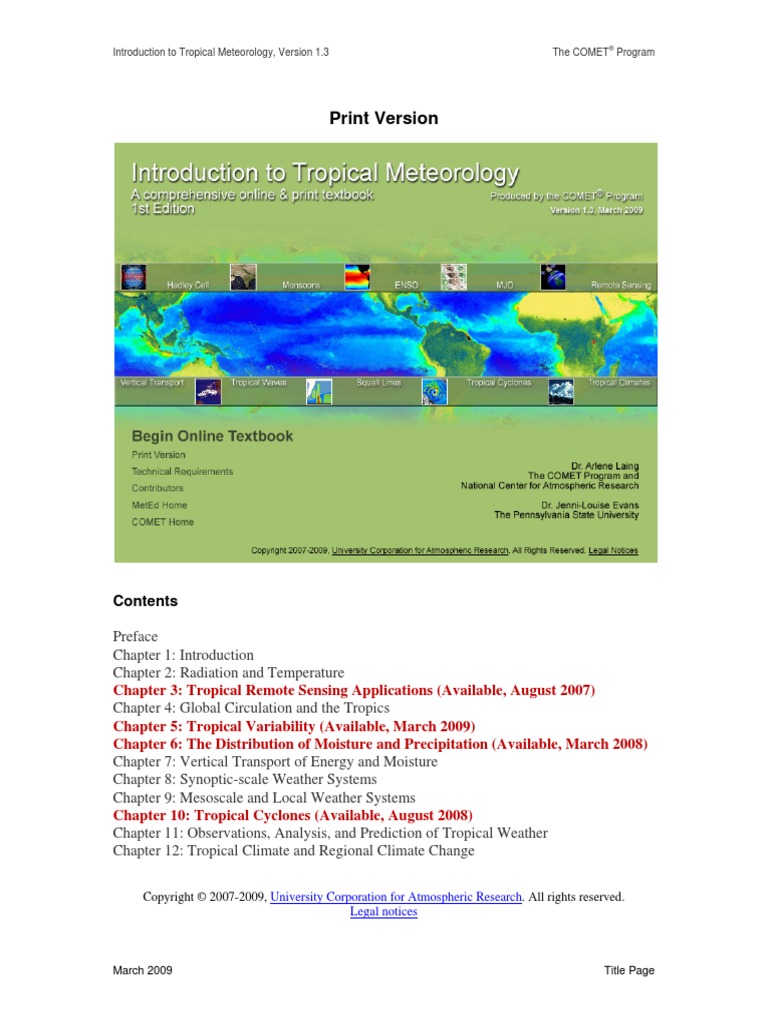 Print version introduction to tropical meteorology version 1 3 the