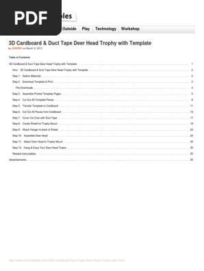 3D-Cardboard-Duct-Tape-Deer-Head-Trophy-with-Tem