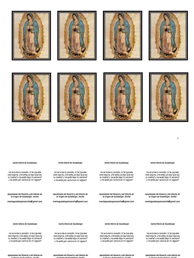 7 oraciones a la virgen de guadalupe