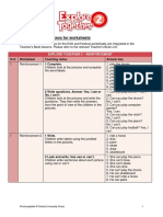 Notes and Answer Keys For Worksheets: Explore Together 2 - Reinforcement