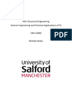 Seismic and FE Notes MSC