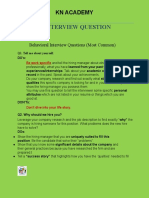 HR Interview Questions PDF