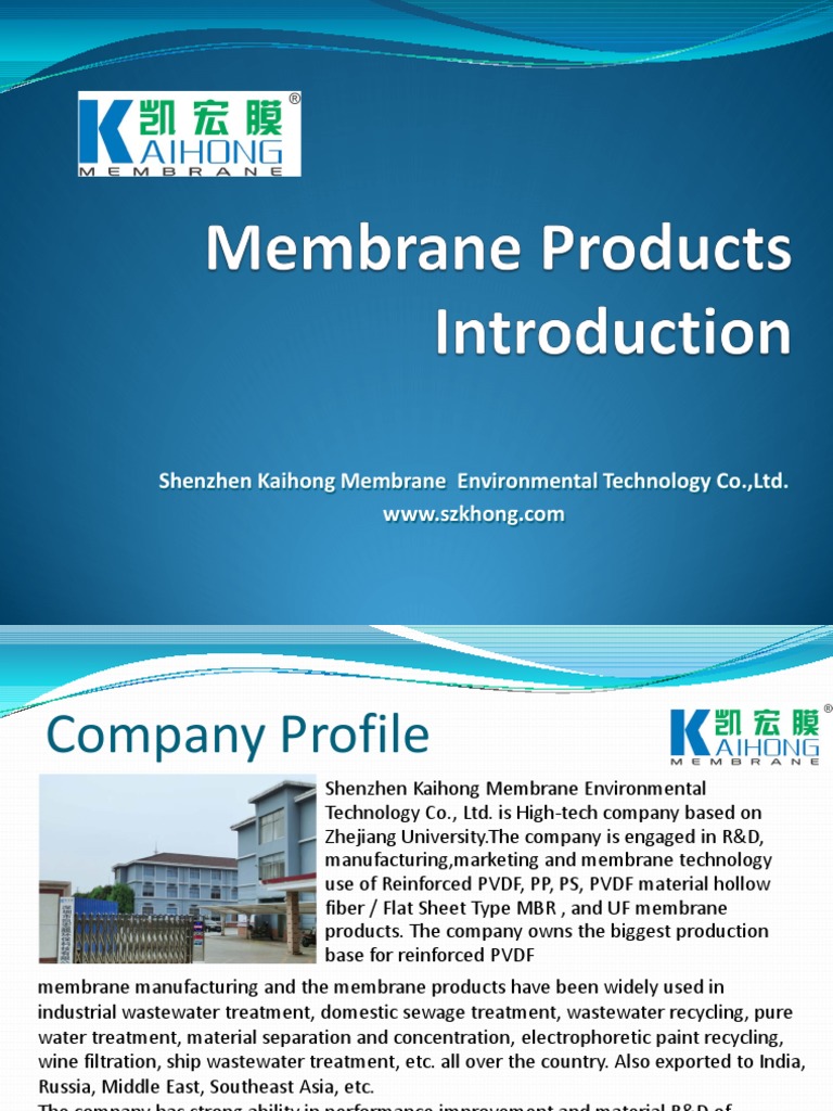 Reinforced PVDF Membrane Solutions | PDF | Membrane | Sewage Treatment