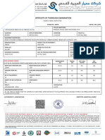 Certificate of Thorough Examination: Safe Working Load (S)
