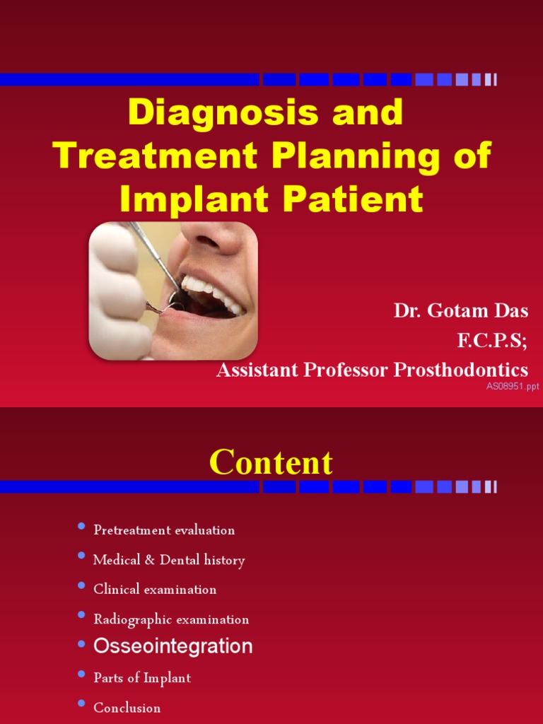 Diagnosis and plan of implant patient download free pdf dental
