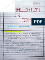 DBMS Normalization Notes