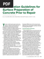 Specification Guidelines For Surface Preparation of Concrete Prior To Repair