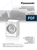 10kg Front Load Panasonic Washing Machine NA 140VG4WAU User Manual