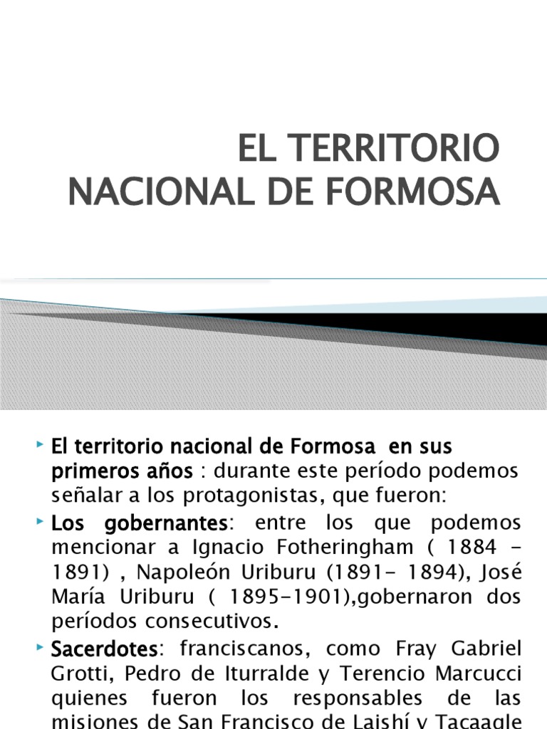 El Territorio de Formosa PDF Paraguay