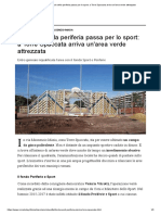 VII - Menziona Insediamento Rom - Il Rilancio Della Periferia Passa Per Lo Sport - A Torre Spaccata Arriva Un'area Verde Attrezzata