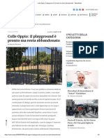 I - Colle Oppio - Il Playground È Pronto Ma Resta Abbandonato - MetroNews