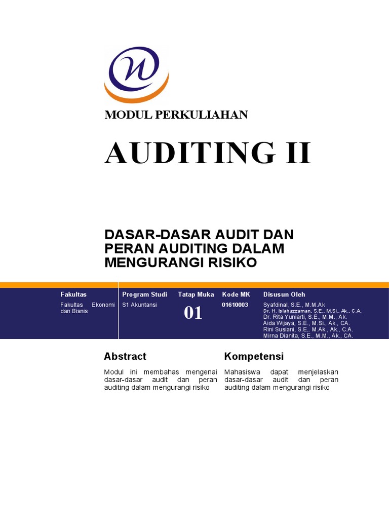 Modul 1 auditing lanjutan pdf