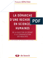 La-Demarche D'une Recherche en Science Humaines1