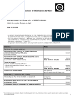 Document D'information Tarifaire PART - 04 2022