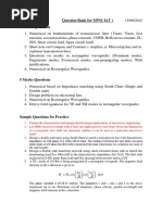 Question Bank For MWE IAT 1