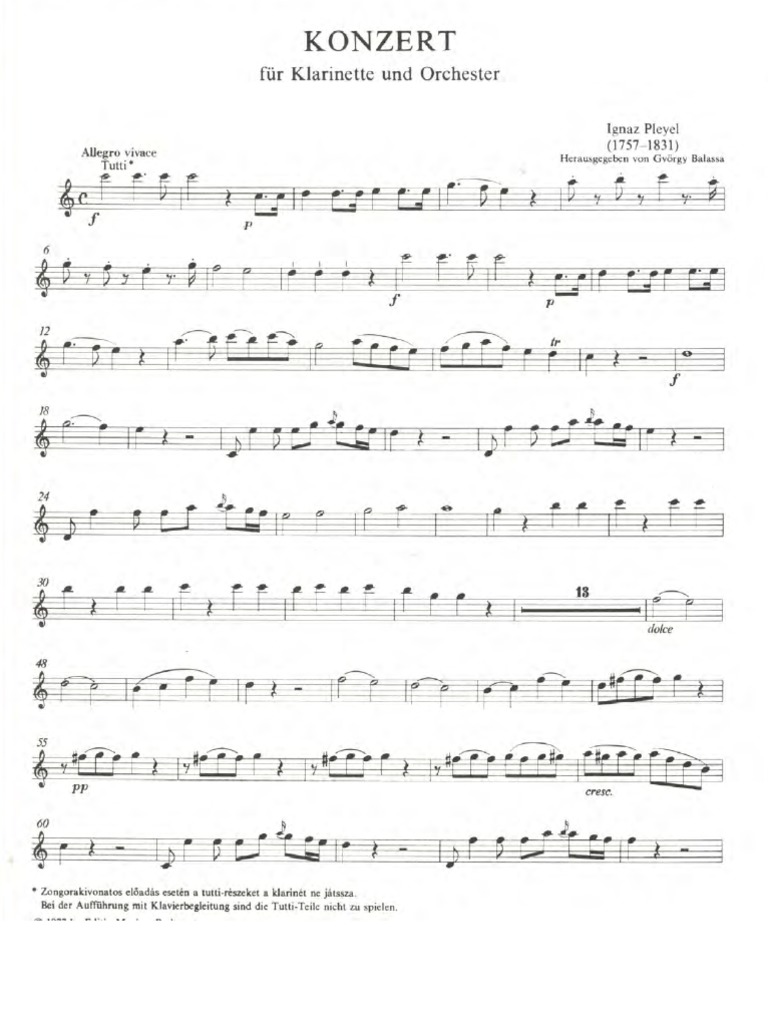 Pleyel Ignaz Concerto No 2 PDF