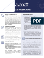 Folleto Informativo AVANZO 2022